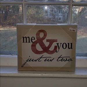Sweet Couple Canvas Sign - never used